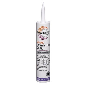 10.5 oz. Polyblend DeLorean Gray Sanded Tile Caulk