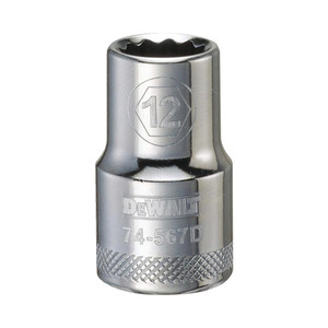 1/2" Drive X 12 mm Shallow Metric Socket