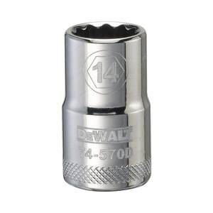 1/2" Drive X 14 mm Shallow Metric Socket