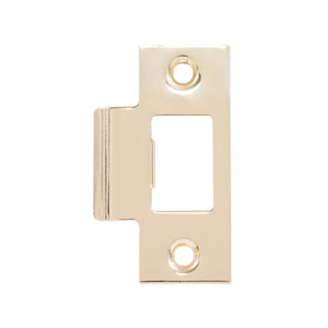 2-3/4" Brass Plated Key In Knob Strike