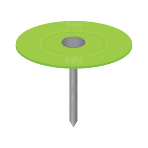 2" Ringed Roofing Cap Nails (Box of 100)