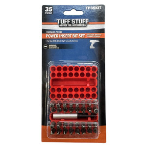 35 pc. Tamper Resistant Security Screwgun Tip Assortment