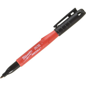 Milwaukee 12pk INKZALL Fine Point Black Markers