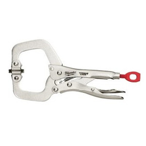 Milwaukee 6" Torque Lock Locking C-Clamp With Swivel Jaws