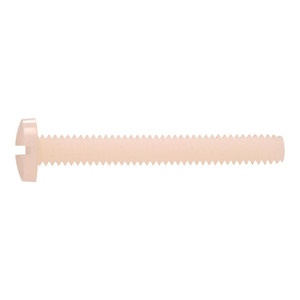 10/24 X 1-1/2" Binding Head Slotted Nylon Machine Screw