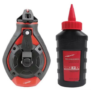 Milwaukee 100' Bold Chalk Line Reel With Red Chalk