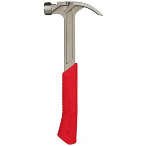 Milwaukee 16 oz Smooth-Face Rip Claw Hammer With Steel I-Beam Handle