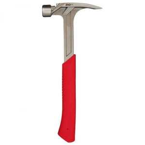 Milwaukee 20 oz Smooth-Face Rip Claw Hammer With Steel I-Beam Handle