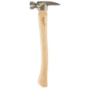 Milwaukee 19 oz Milled-Face Framing Hammer With Hickory Handle