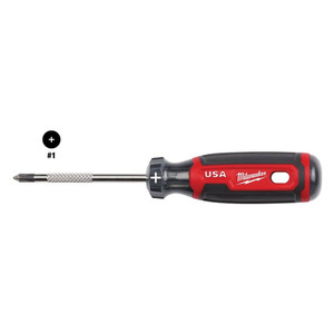 Milwaukee # 1 X 3" Phillips Cushion Grip Screwdriver