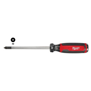 Milwaukee # 2 X 6" Phillips Cushion Grip Screwdriver