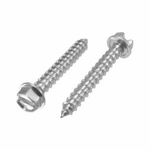 # 12 X 2" Stainless Steel Hex Head Phillips Sheet Metal Screws (Box of 100)