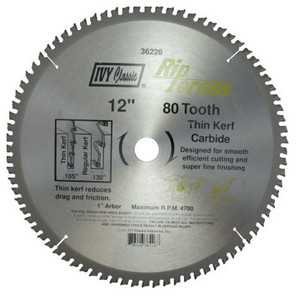12" X 80 Tooth Ivy Classic Carbide Circular Saw Blade