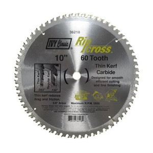 10" X 60 Tooth Ivy Classic Carbide Circular Saw Blade