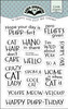 Cat Sayings clear stamps
