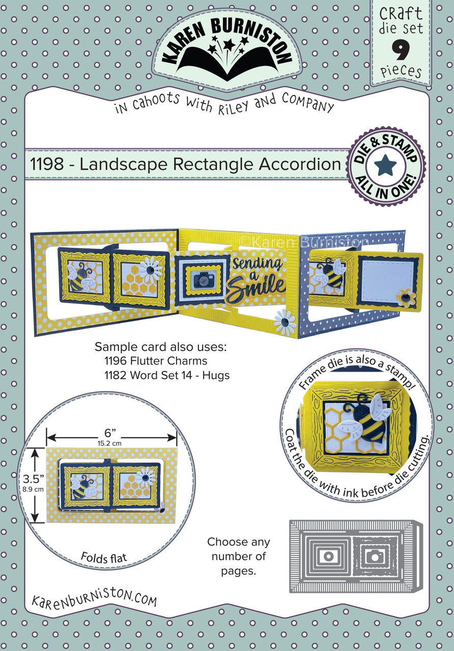 Landscape Rectangle Accordion - KB Riley LLC