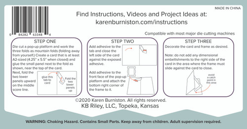 Karen Burniston - Cutting Die - Paper Frames Pop-Up