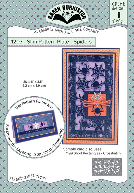 Slim Pattern Plate - Spiders