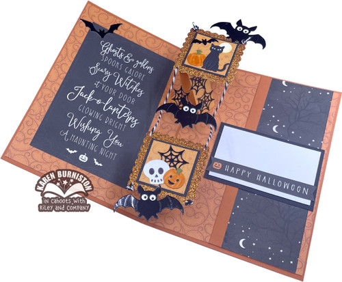 Upsy Daisy Halloween Card Instruction Sheet