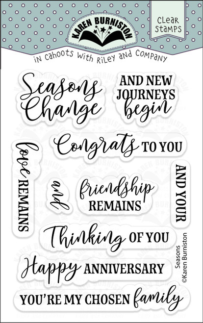 Seasons Sentiments clear stamps