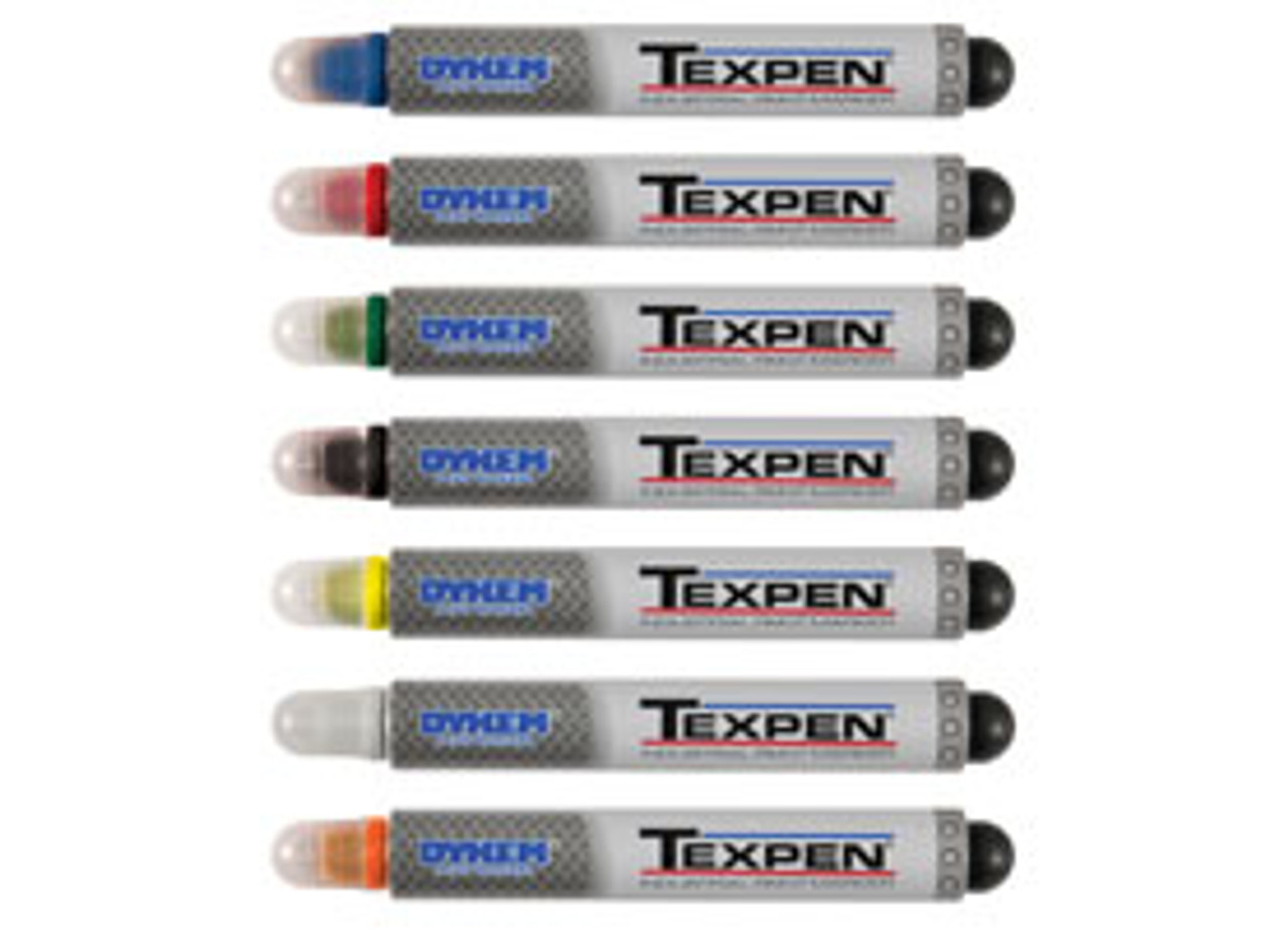 Dykem Texpen Steel Tip Markers For Marking Abrasive Surfaces