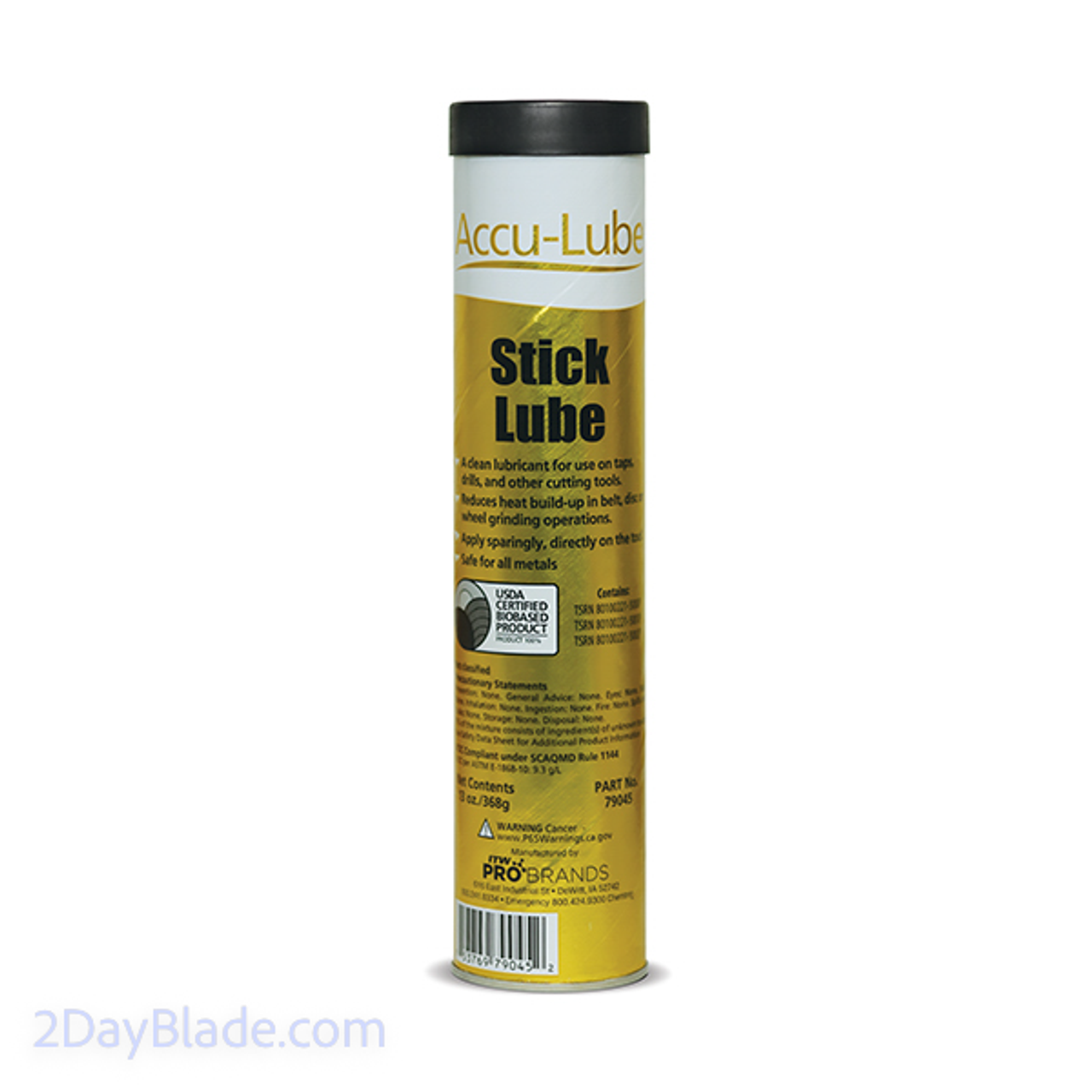 Accu-Lube, 79045, Stick Lube Hand-Applied Lubricant, 13 wt oz / 364 g