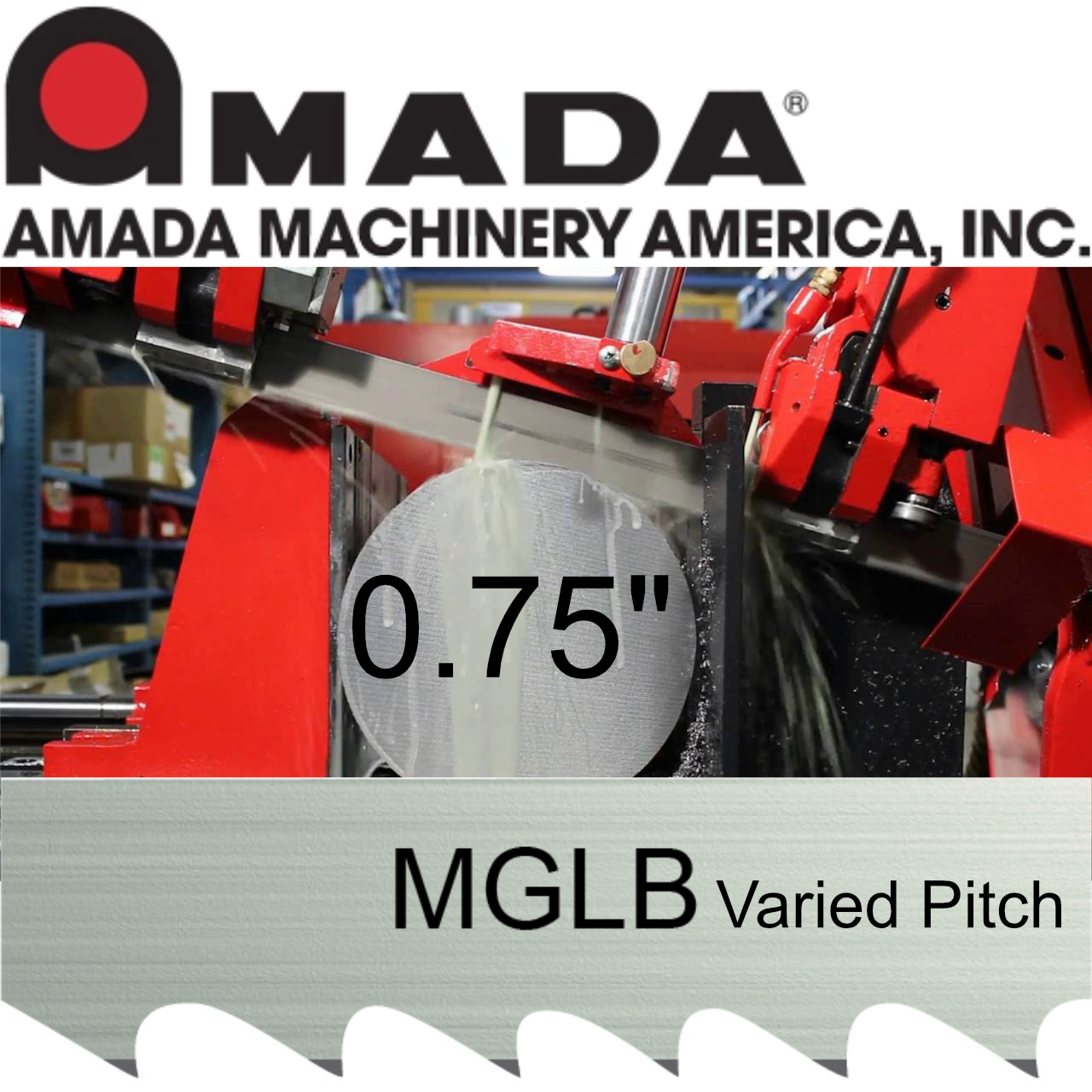 AMADA MGLB, VARIED PITCH MATRIX BI-METAL BLADES 0.75"