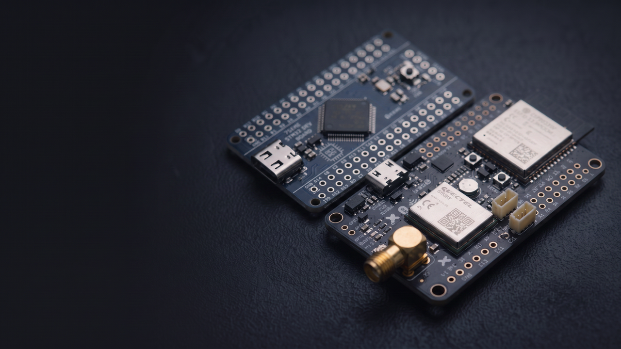 7Semi STM32 and wireless development boards designed in-house