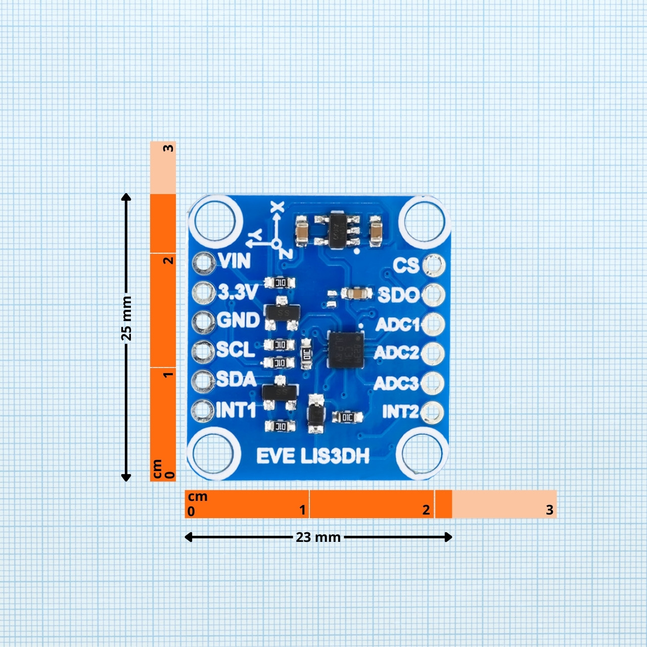 Buy LIS3DH Triple Axis MEMS Accelerometer Breakout I2C/SPI at Best ...