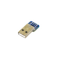 7Semi USB Type-A Male Breakout board with VCC, GND, D-, and D+ pins exposed on a 0.1-inch pitch header for seamless USB integration in electronics projects. 7Semi USB Type-A Male Breakout board with VCC, GND, D-, and D+ pins exposed on a 0.1-inch pitch header for seamless USB integration in electronics projects.
