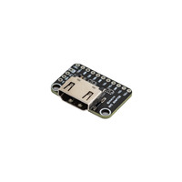 Angled perspective of 7Semi DVI Adapter breakout board with DVI connector