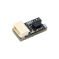 Angled close-up of 7SEMI ISM330DHCX 6-axis motion sensor module with Qwiic connector