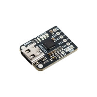 USB to dual UART module with EXPOSED TYPE C CONNECTOR IN 3/4TH ANGLE VIEW