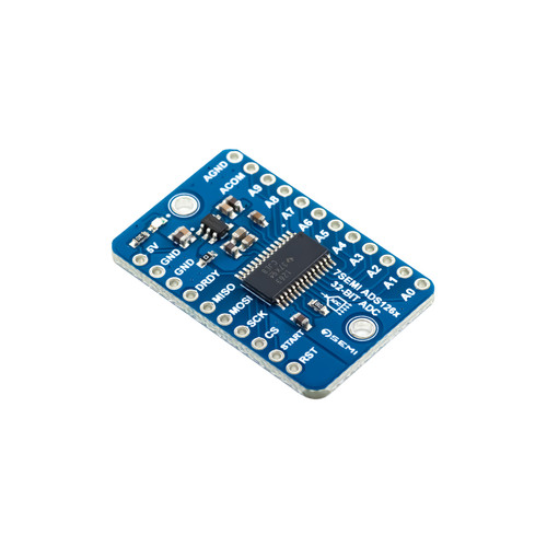 ADS1263 32-bit ADC with Programmable Gain Amplifier (PGA) Breakout Board - High-precision ADC for data acquisition and measurement systems.