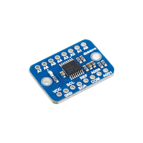 ADS7830 8-bit 8-channel analog-to-digital converter with I2C interface, compact design, and reliable signal conversion for embedded and sensor-based applications.