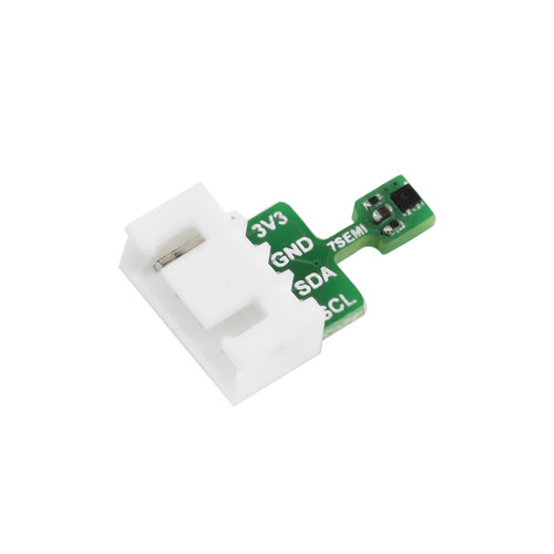 SHT41 Temperature & Humidity Sensor Breakout with 2.54mm pitch connector, high-precision module for accurate environmental monitoring in electronics projects.