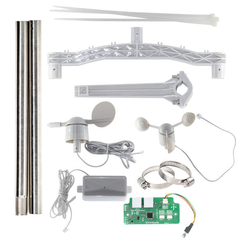 Weather Meter Kit with Controller Board and Anemometer for IoT Weather Monitoring Weather Meter Kit with Controller Board and Anemometer for IoT Weather Monitoring
