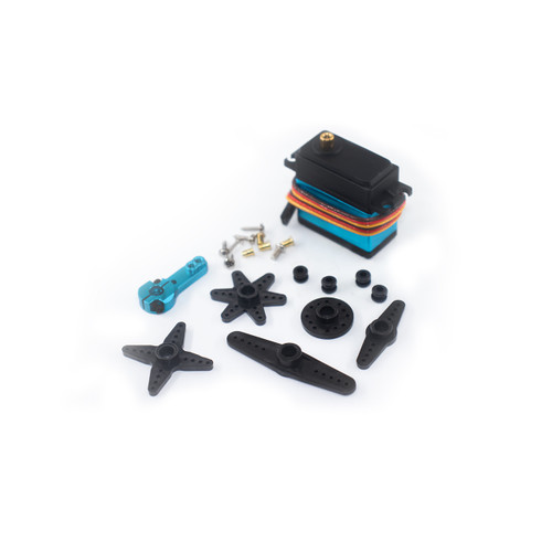 Servo motor kit with horns screws and mounting accessories