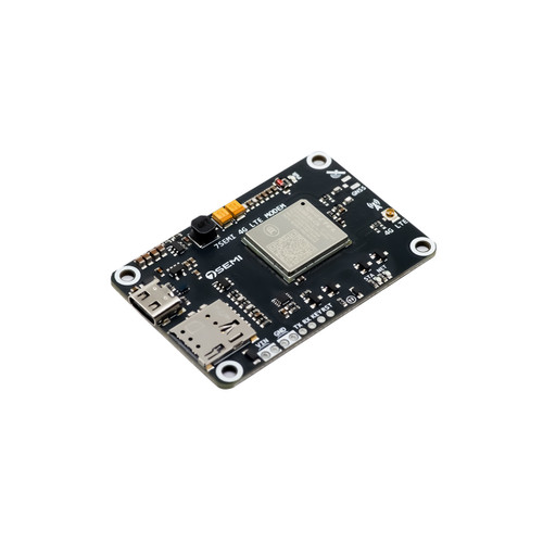 7Semi 4G LTE Modem featuring the Quectel EG800AK-CN LTE Cat 1bis modem, USB Type-C connector, Nano SIM slot, and LTE antenna connector.