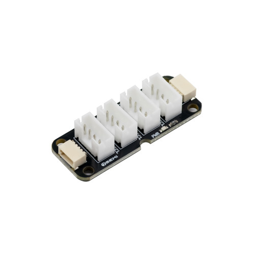 Top View: Dimension View: 7Semi Qwiic Grove I2C Hub dimensions showing compact multi-port I2C expansion board layout.