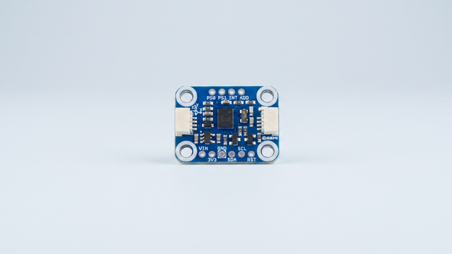 Motion sensor breakout board with orientation axes marking