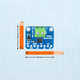 MAX31850K Thermocouple Amplifier Breakout with 1-Wire interface, designed for precise temperature measurements using K-type thermocouples. Compact and easy to integrate into projects.