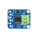 Green colored MAX31855 Thermocouple Amplifier Breakout board with a screw terminal connector for thermocouple attachment and header pins for microcontroller connection.