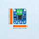 Dimension View: 7Semi MAX31855 thermocouple amplifier breakout dimensions showing compact 17mm × 20mm board size.
