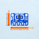 MCP9808 Max Accuracy I2C Temperature Sensor Breakout, featuring high-precision temperature measurements and I2C interface for easy integration into projects. dimension file