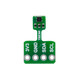 SHT40 Temperature & Humidity Sensor Nano Breakout with 2.54mm pitch header, compact and high-precision module for environmental monitoring in electronics projects.