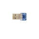 7Semi USB Type-A Male Breakout board with VCC, GND, D-, and D+ pins exposed on a 0.1-inch pitch header for seamless USB integration in electronics projects.