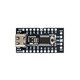 Compact STM32U031F6P6 board highlighting power input and programming header.