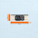 Dimension View: 7Semi BQ29700D 1S Li-Ion LiPo battery protection module dimensions showing compact PCB size and JST connector arrangement