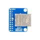 Front view of the 7Semi RJ45 Breakout PCB featuring an RJ45 female connector on a blue PCB with clearly labeled breakout pins for all eight Ethernet conductors. Designed for CAT5e and CAT6 cable prototyping, signal routing, industrial communication, and embedded electronics projects.
